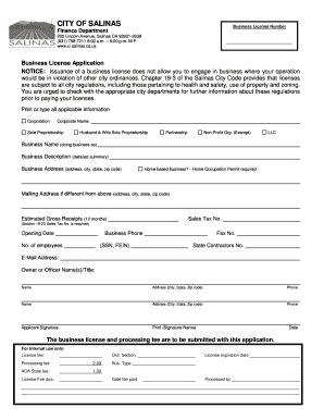 city of salinas business license|Starting Your Business .